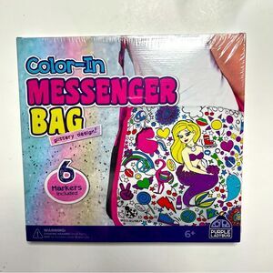 Kids Color-In Mermaid Messenger Bag Craft Kit